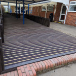 Commercial patio area