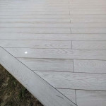 Close up of modern decking
