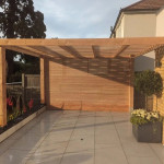 Wooden pergola